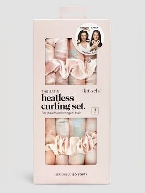 Kitsch Satin Heatless Curling Set - Sunset Tie Dye